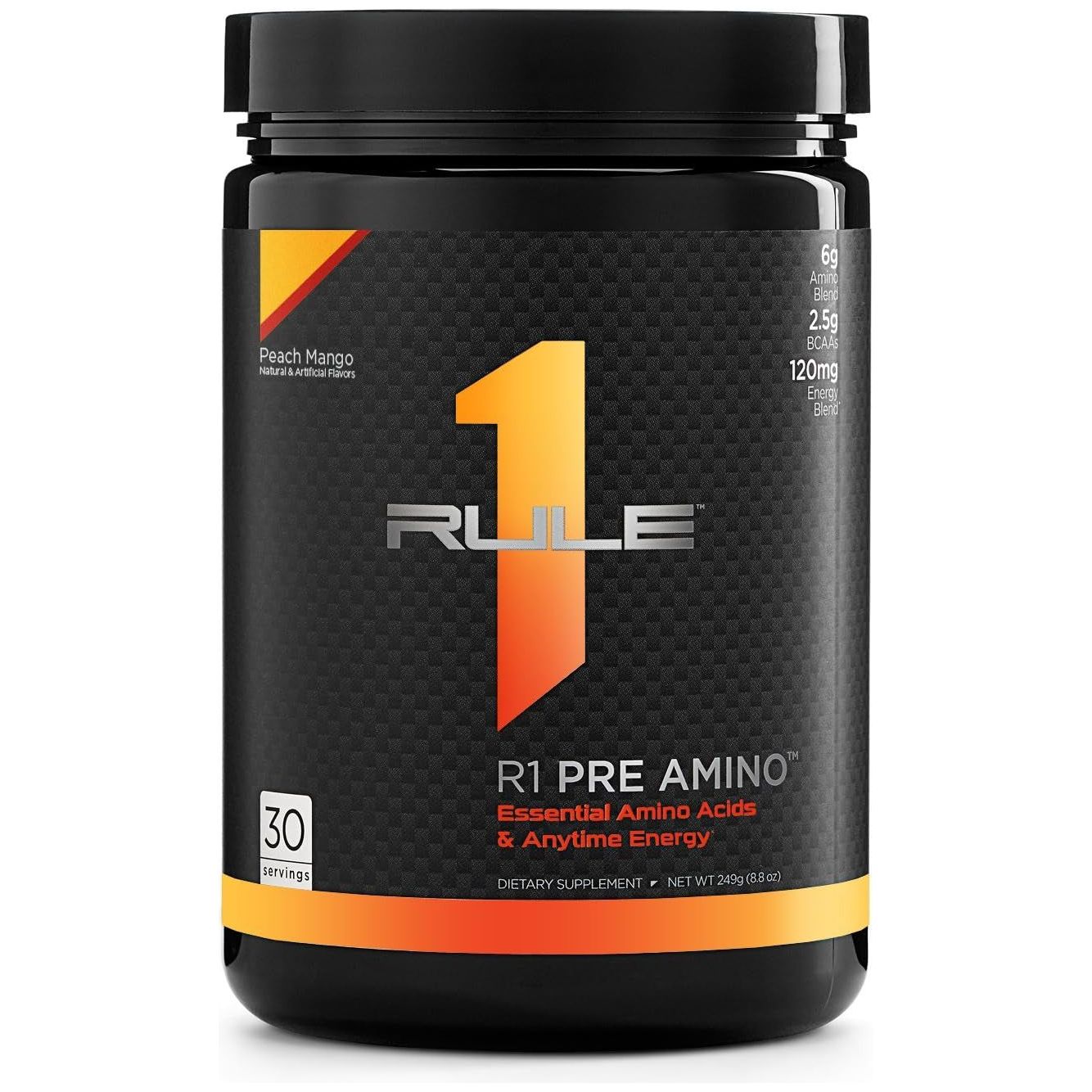 R1 Pre Amino Energy Boost Supplement 252 G, Blue Razz Lemonade (30 Servings)
