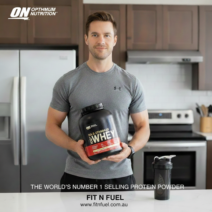 Gold Standard 100% Whey Protein Powder, Vanilla Ice Cream, 2.27Kg