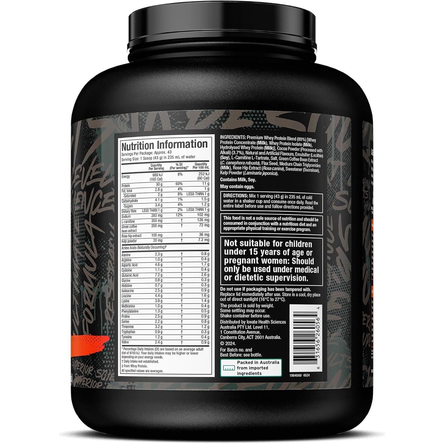 Nitro Tech Ripped Milk Chocolate Flavoured Protein Powder 1.81 Kg